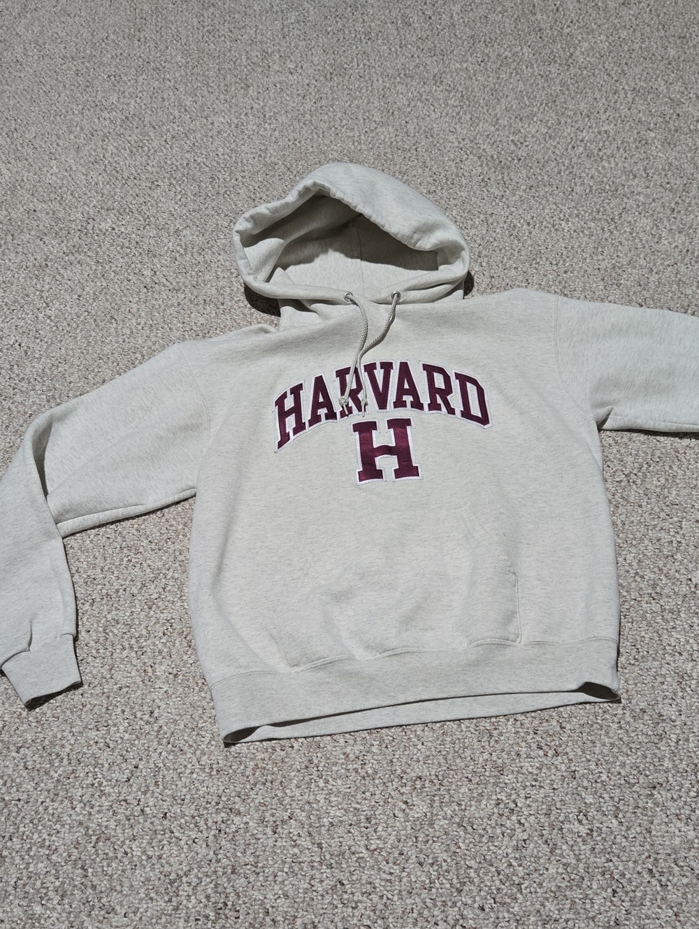 Champion Harvard University Hoodie Gray Medium